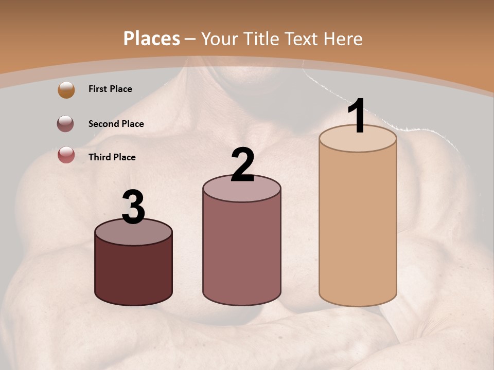 Athlete Y Chest PowerPoint Template