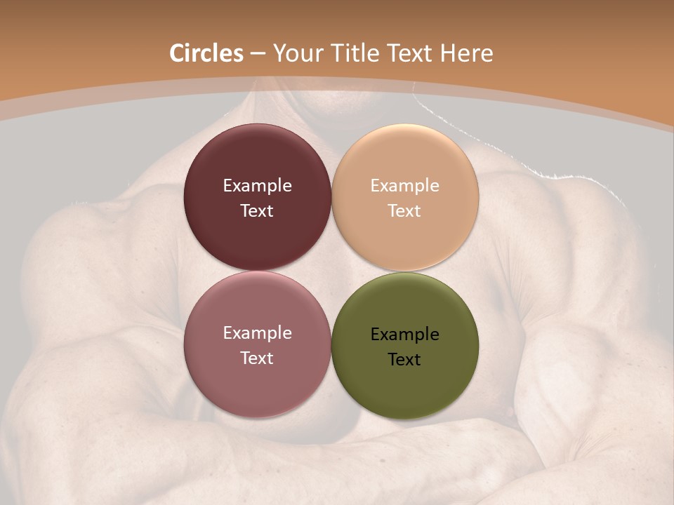 Athlete Y Chest PowerPoint Template