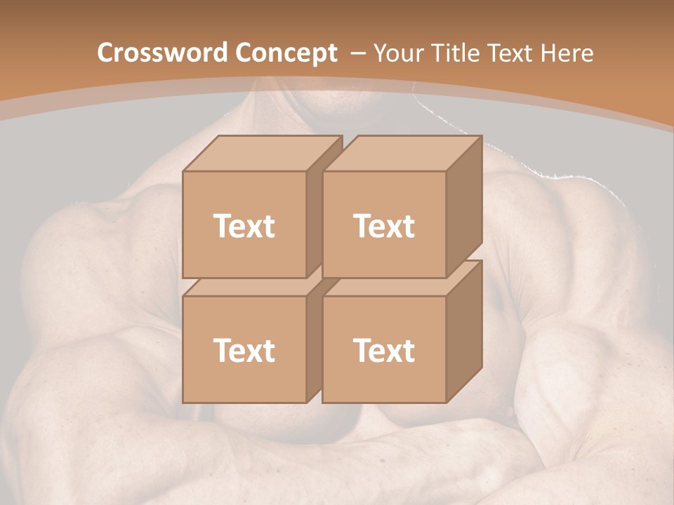 Athlete Y Chest PowerPoint Template