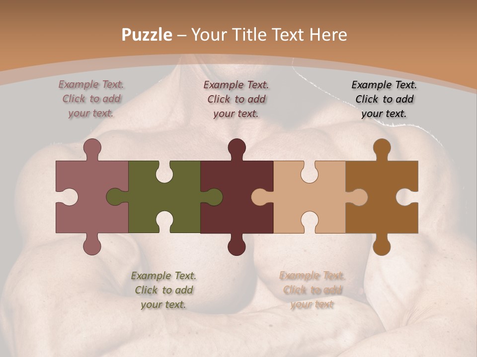 Athlete Y Chest PowerPoint Template