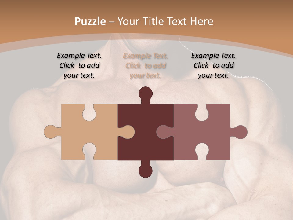 Athlete Y Chest PowerPoint Template