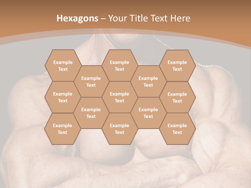 Athlete Y Chest PowerPoint Template