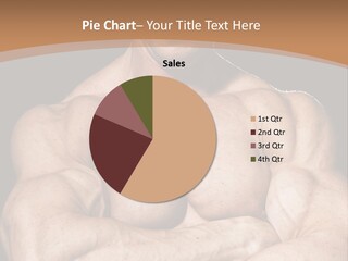 Athlete Y Chest PowerPoint Template