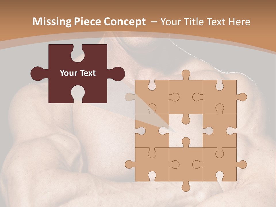 Athlete Y Chest PowerPoint Template