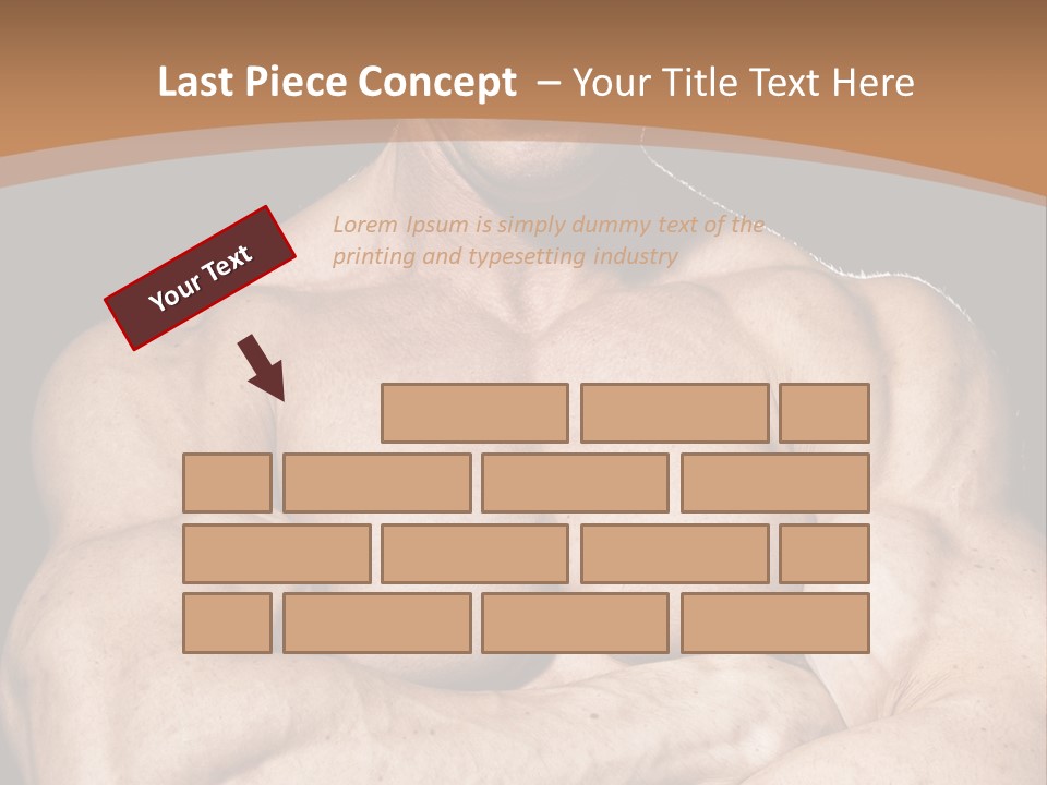 Athlete Y Chest PowerPoint Template
