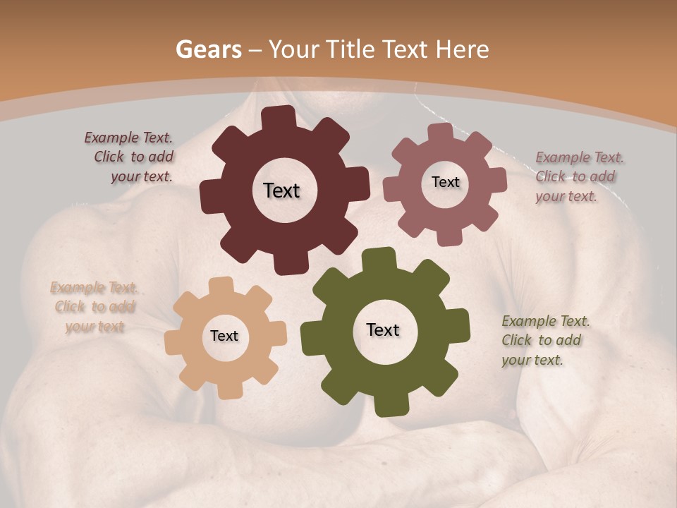 Athlete Y Chest PowerPoint Template