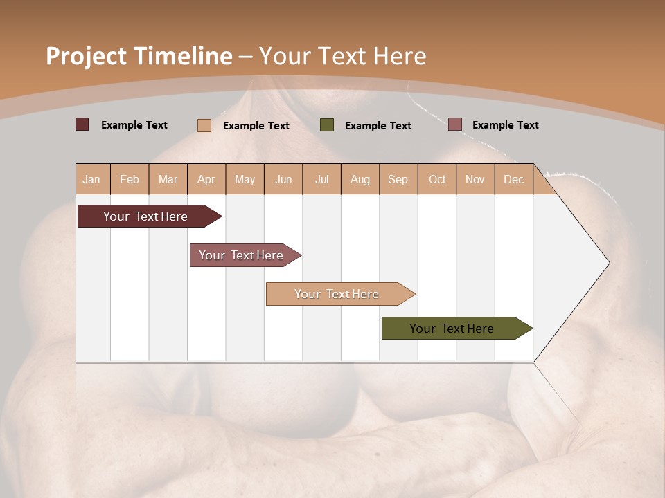 Athlete Y Chest PowerPoint Template