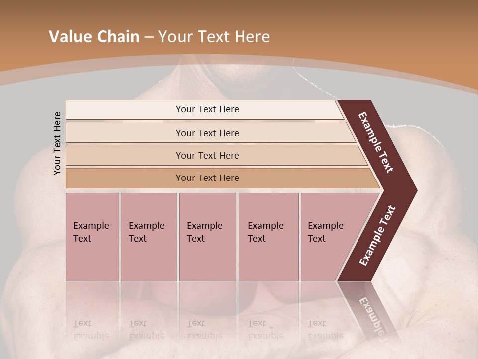 Athlete Y Chest PowerPoint Template