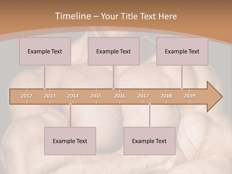Athlete Y Chest PowerPoint Template
