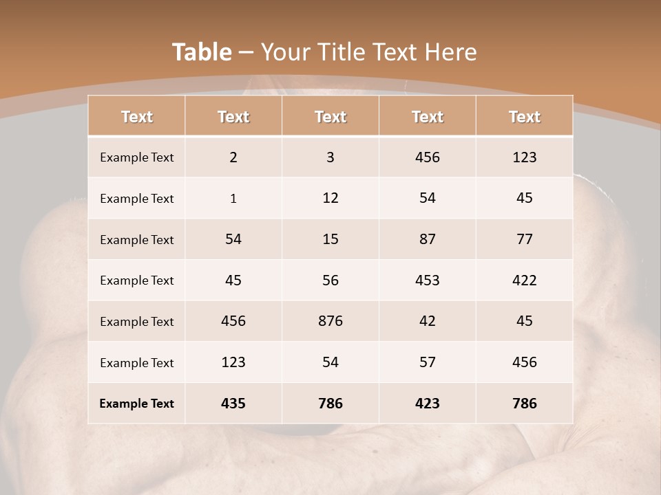 Athlete Y Chest PowerPoint Template