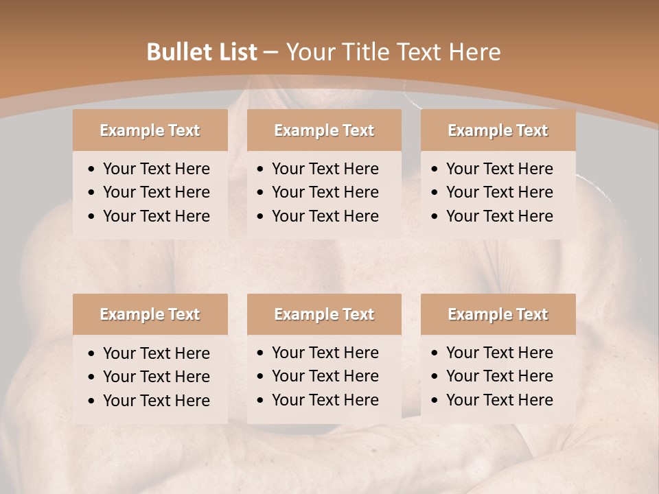 Athlete Y Chest PowerPoint Template