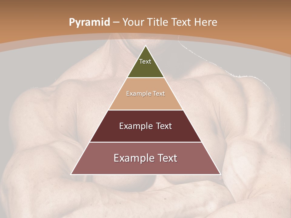 Athlete Y Chest PowerPoint Template