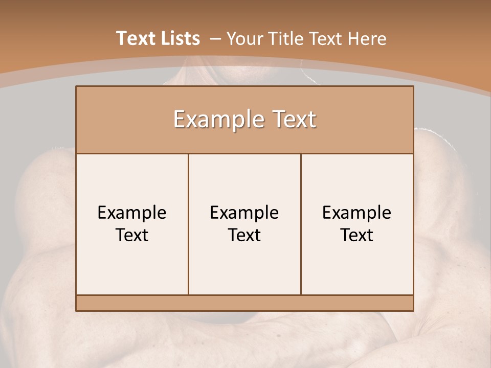 Athlete Y Chest PowerPoint Template