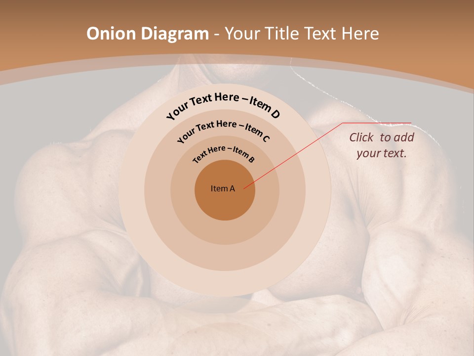 Athlete Y Chest PowerPoint Template