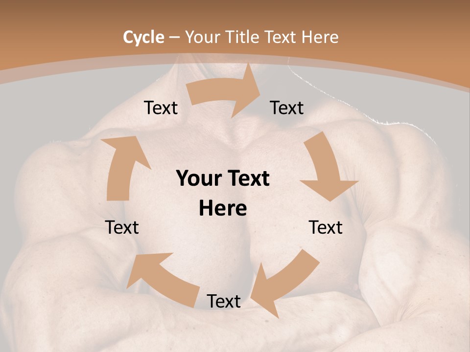 Athlete Y Chest PowerPoint Template