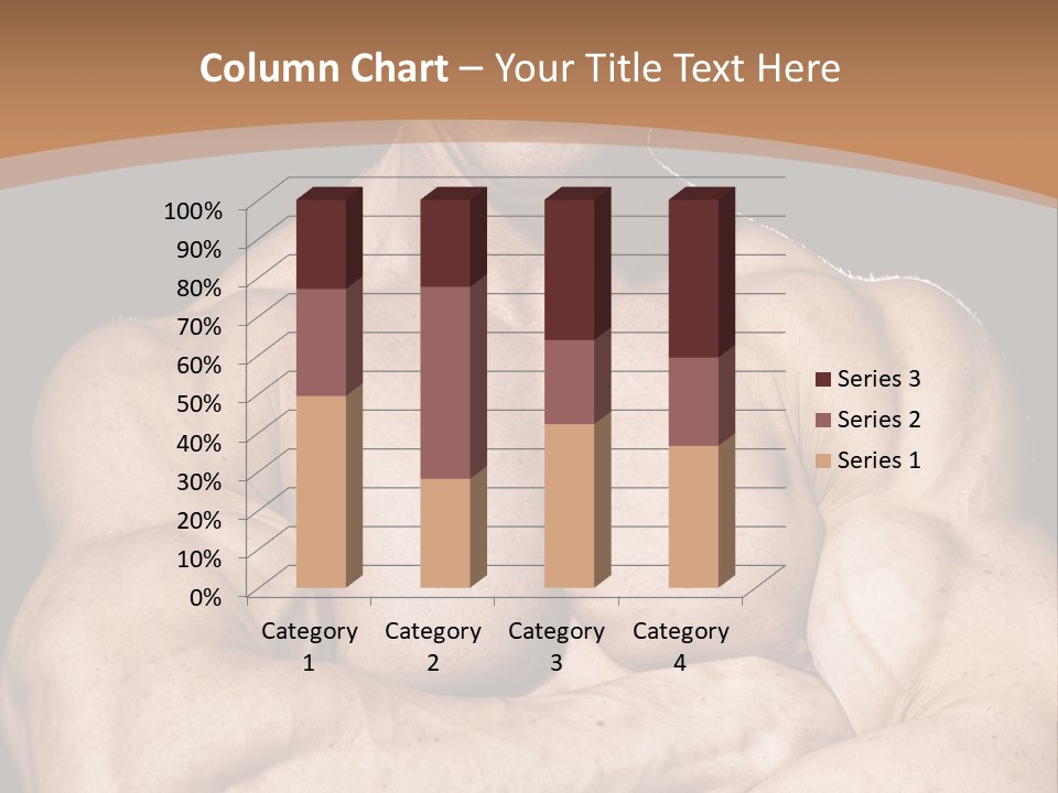 Athlete Y Chest PowerPoint Template