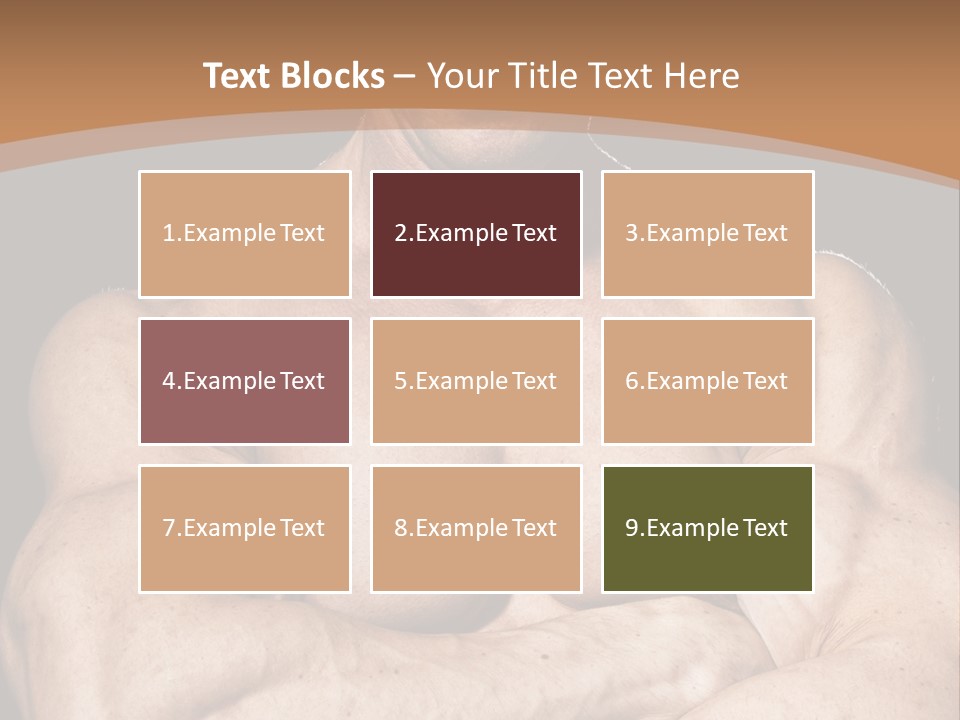 Athlete Y Chest PowerPoint Template
