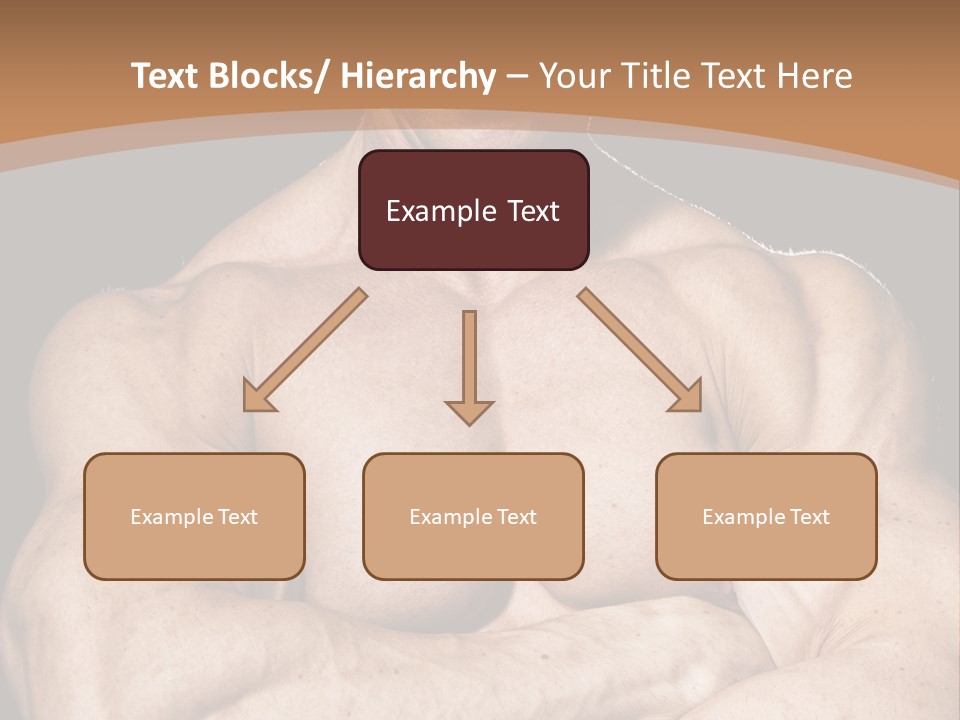 Athlete Y Chest PowerPoint Template
