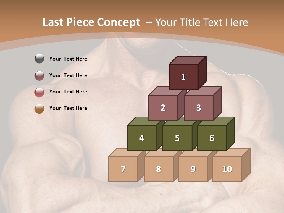 Athlete Y Chest PowerPoint Template