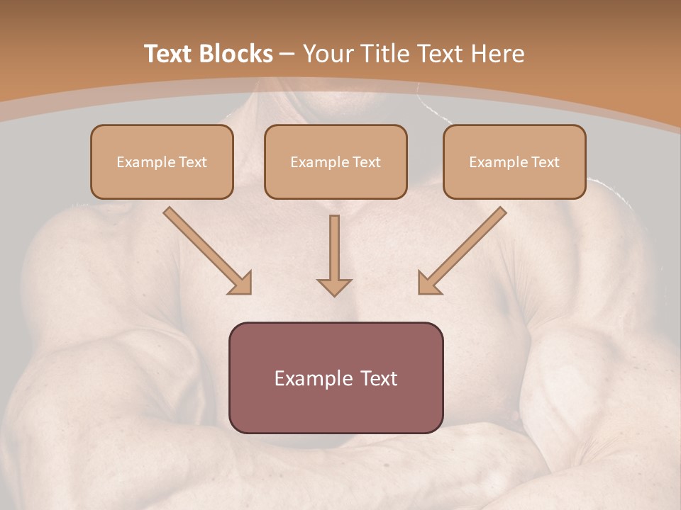Athlete Y Chest PowerPoint Template