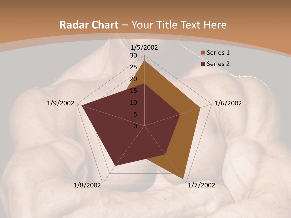 Athlete Y Chest PowerPoint Template