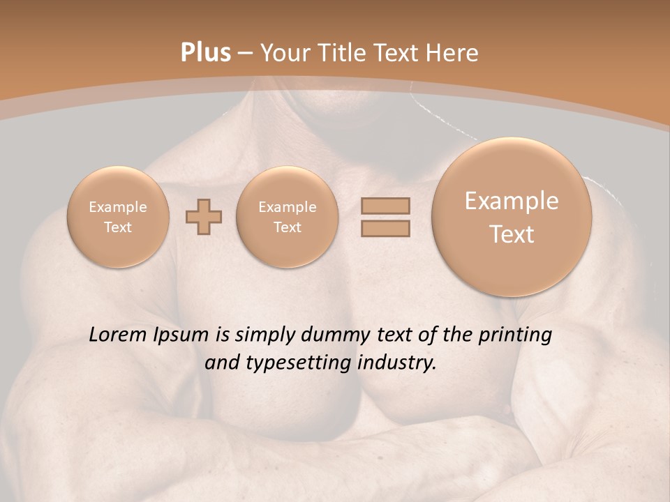 Athlete Y Chest PowerPoint Template