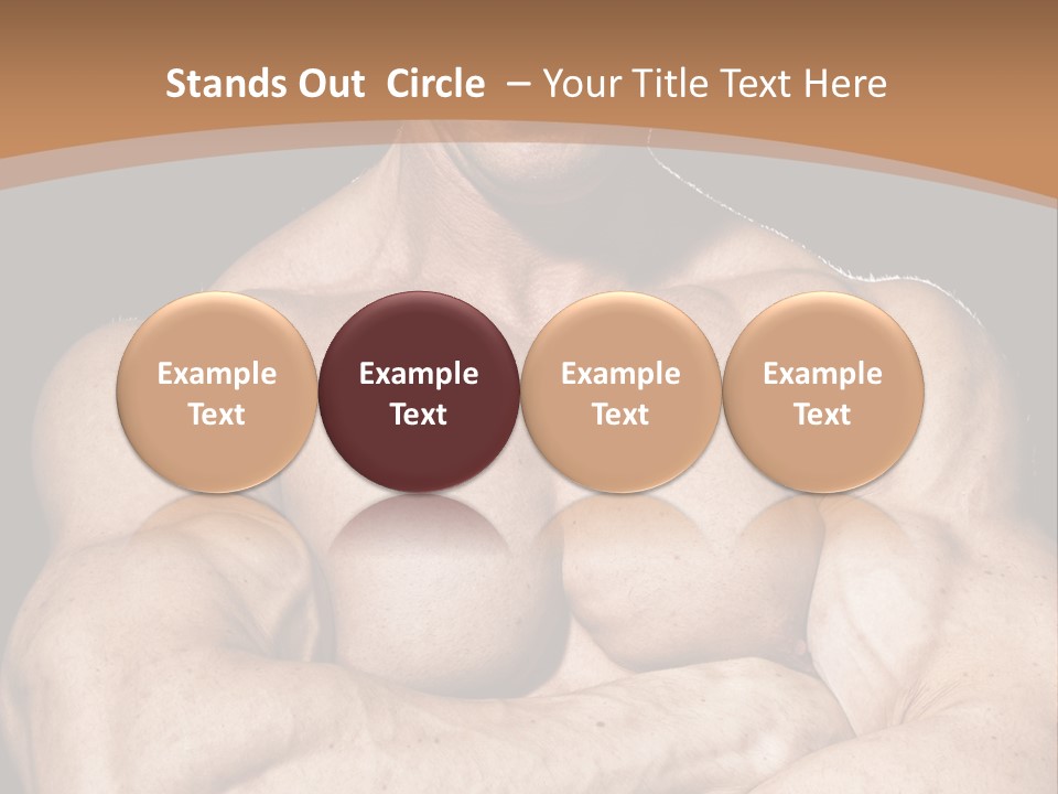 Athlete Y Chest PowerPoint Template