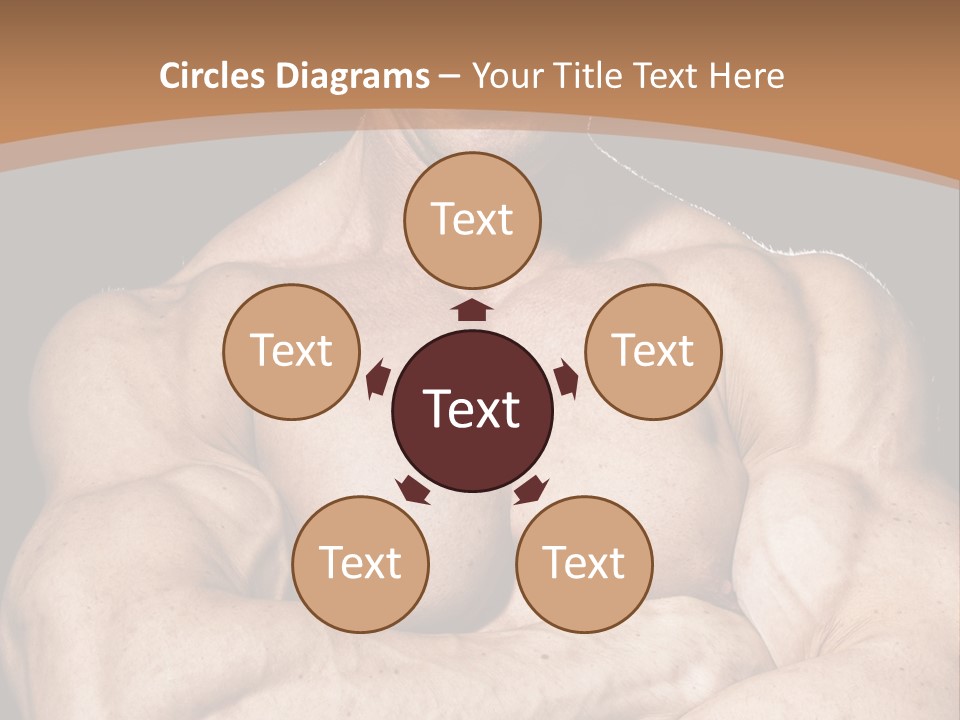 Athlete Y Chest PowerPoint Template