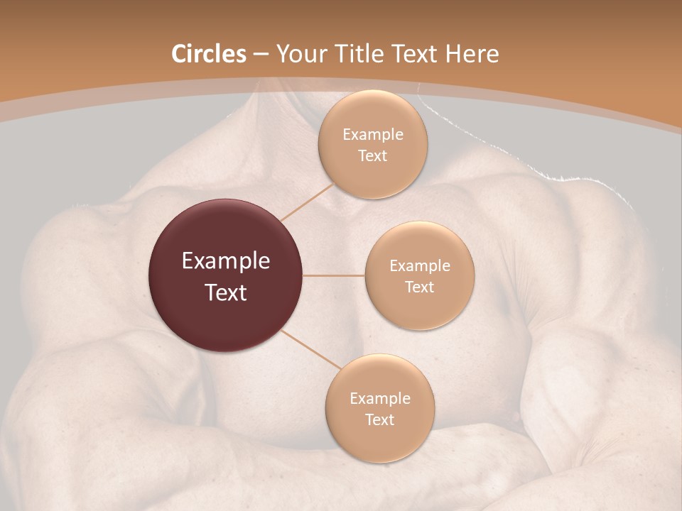 Athlete Y Chest PowerPoint Template