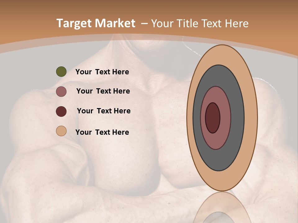 Athlete Y Chest PowerPoint Template