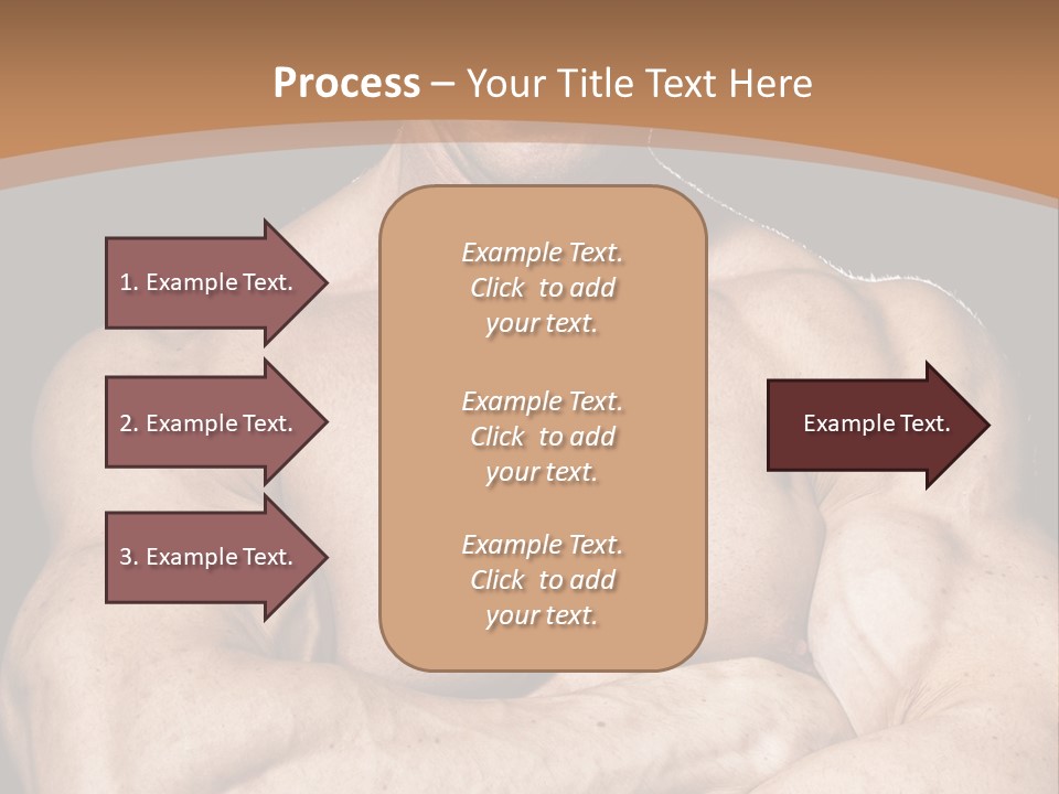Athlete Y Chest PowerPoint Template