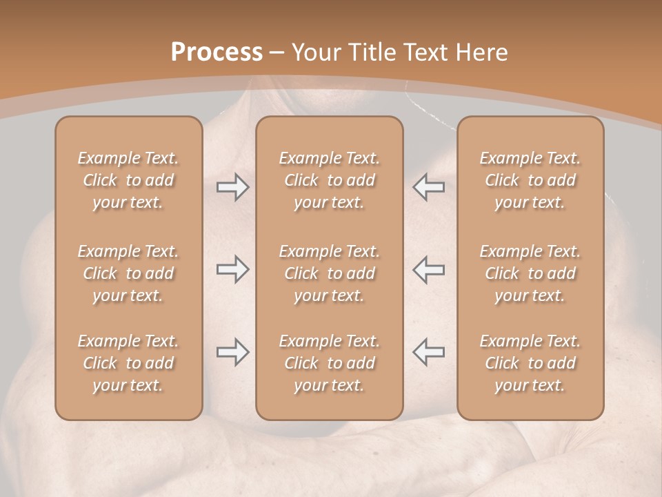 Athlete Y Chest PowerPoint Template