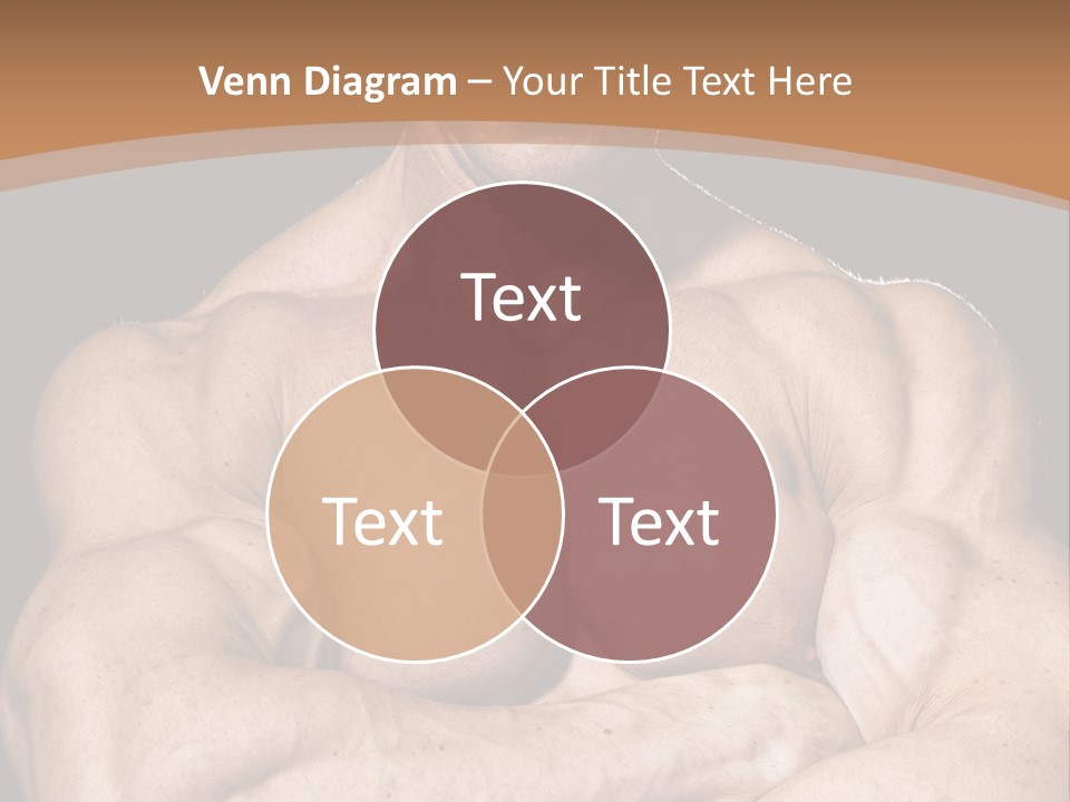 Athlete Y Chest PowerPoint Template