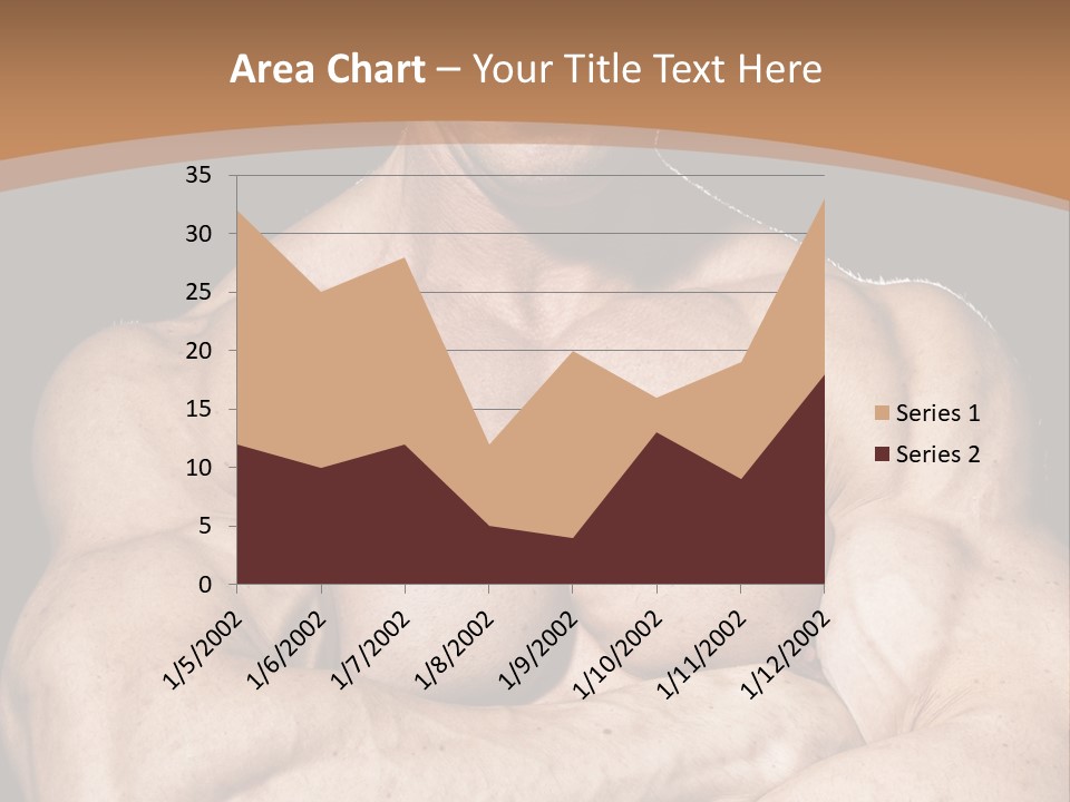 Athlete Y Chest PowerPoint Template