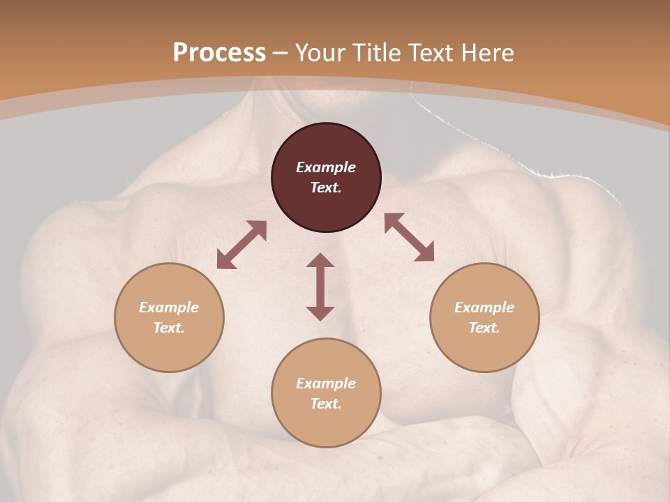 Athlete Y Chest PowerPoint Template