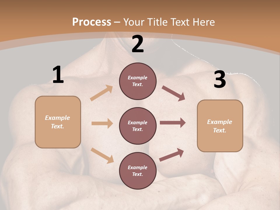 Athlete Y Chest PowerPoint Template