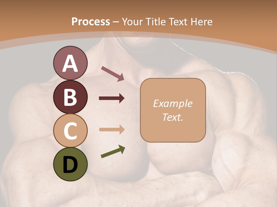 Athlete Y Chest PowerPoint Template