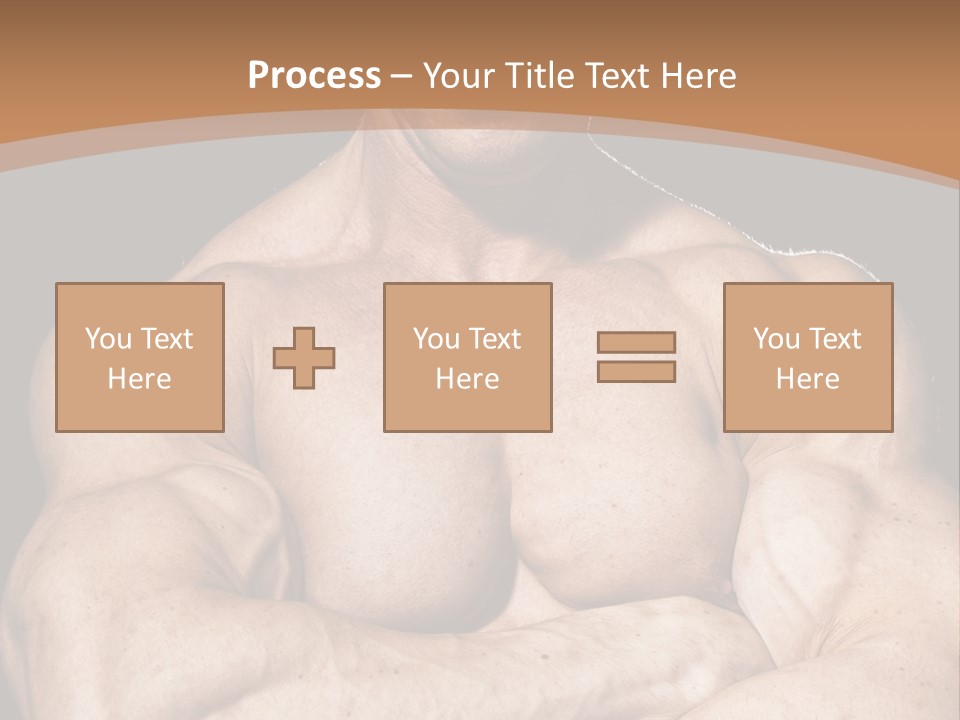 Athlete Y Chest PowerPoint Template