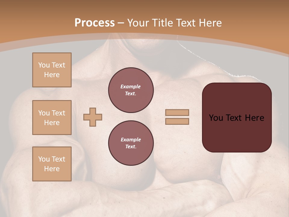 Athlete Y Chest PowerPoint Template