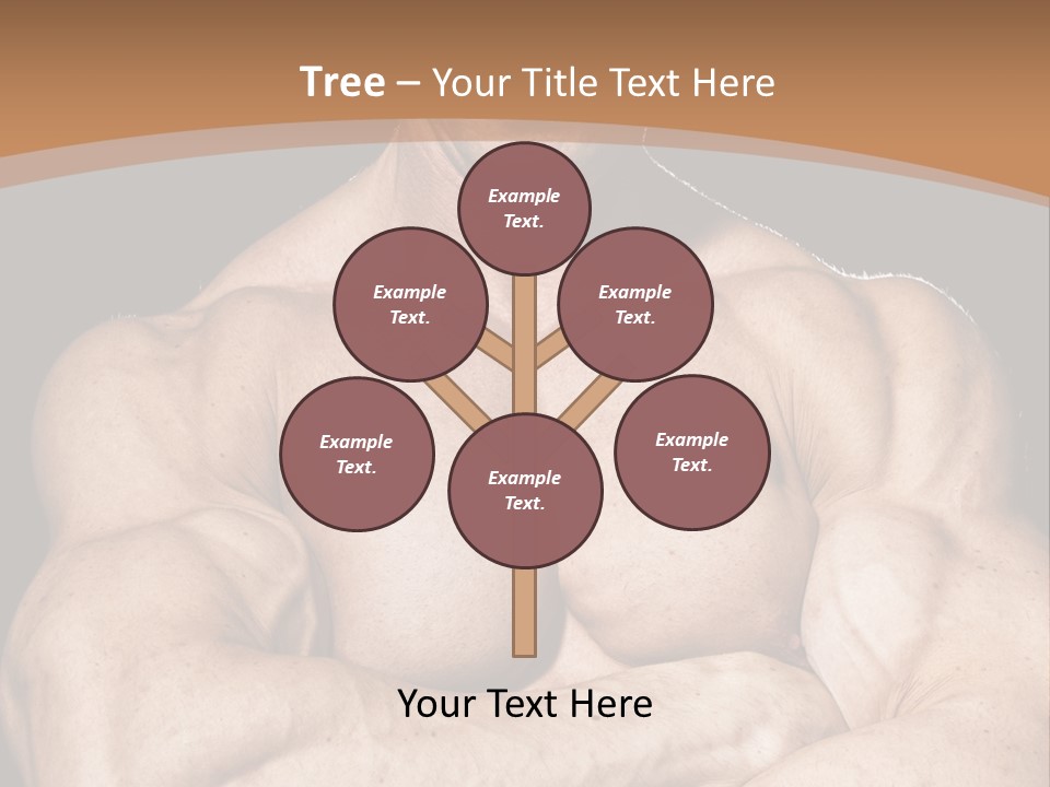 Athlete Y Chest PowerPoint Template