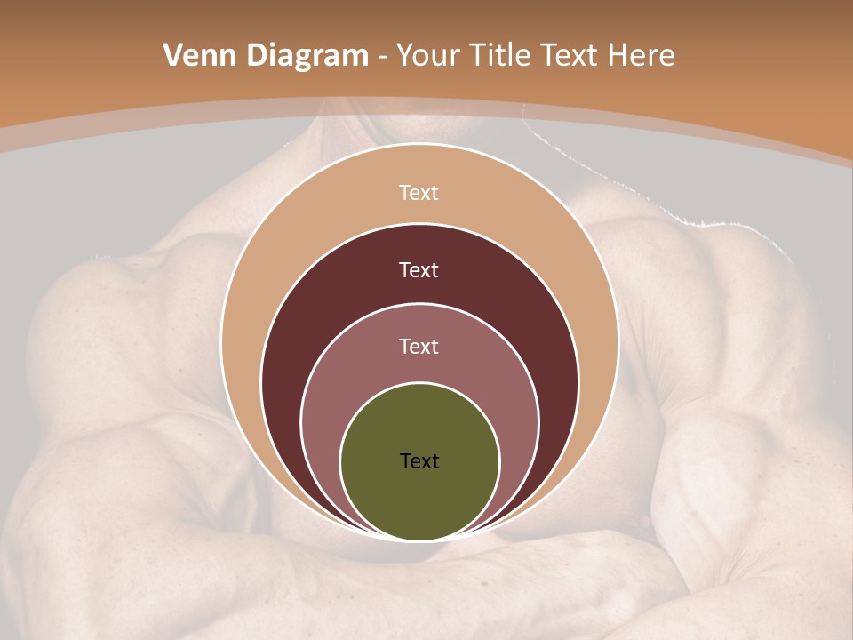 Athlete Y Chest PowerPoint Template