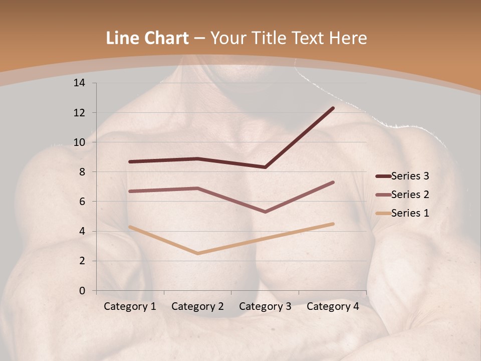 Athlete Y Chest PowerPoint Template