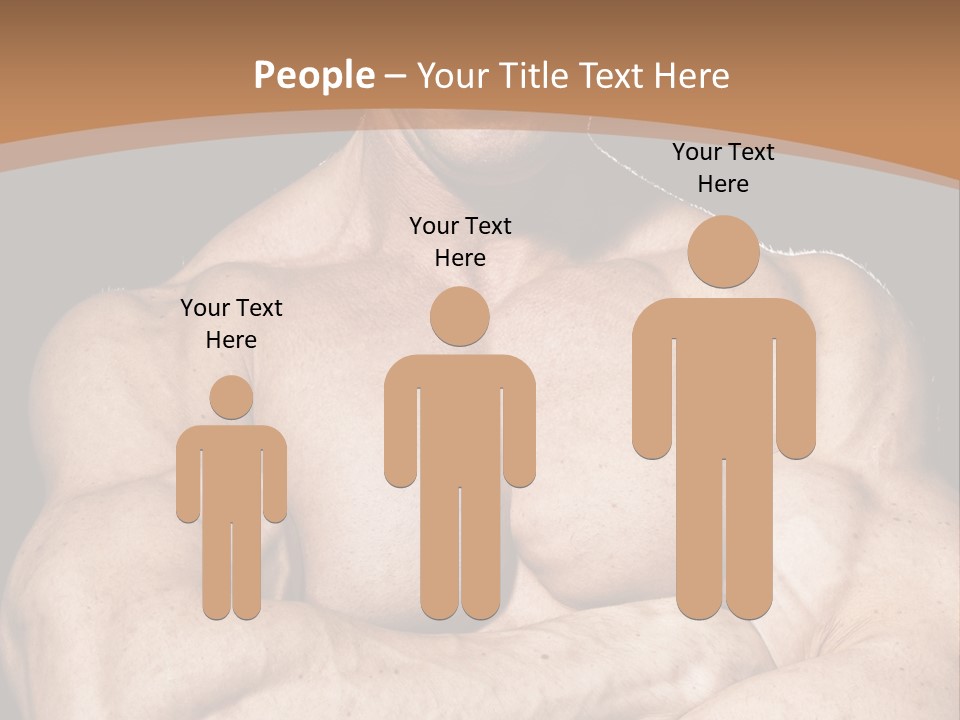 Athlete Y Chest PowerPoint Template