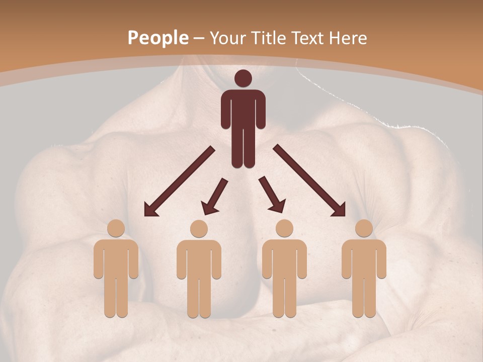 Athlete Y Chest PowerPoint Template