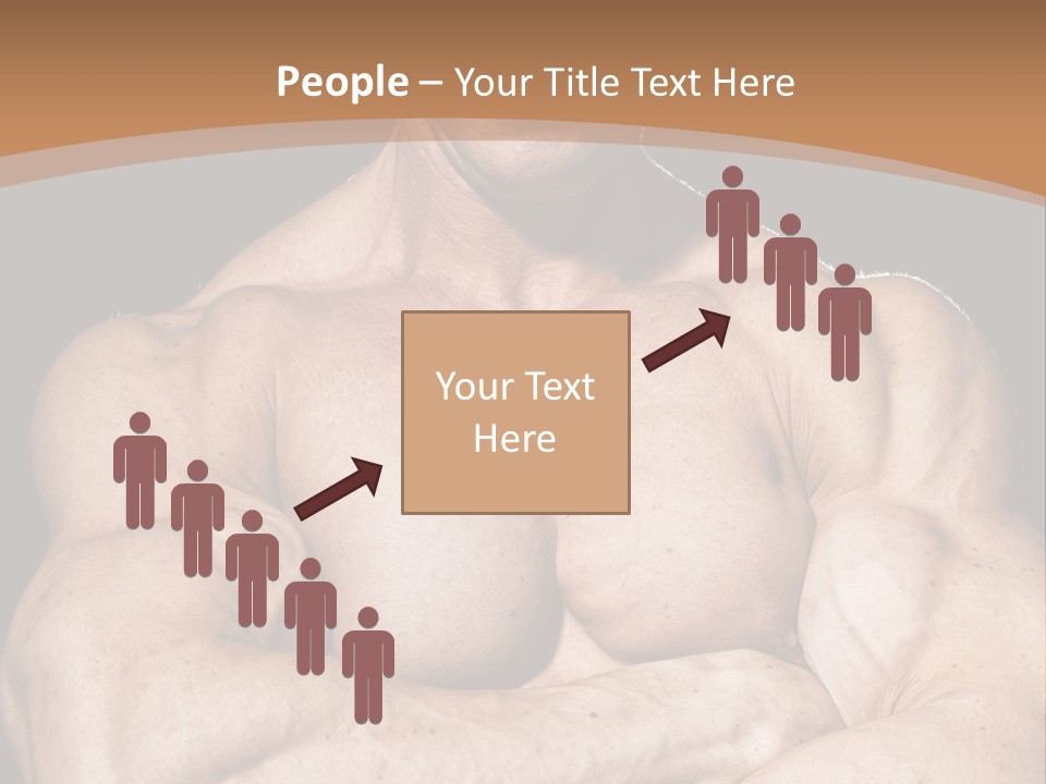 Athlete Y Chest PowerPoint Template