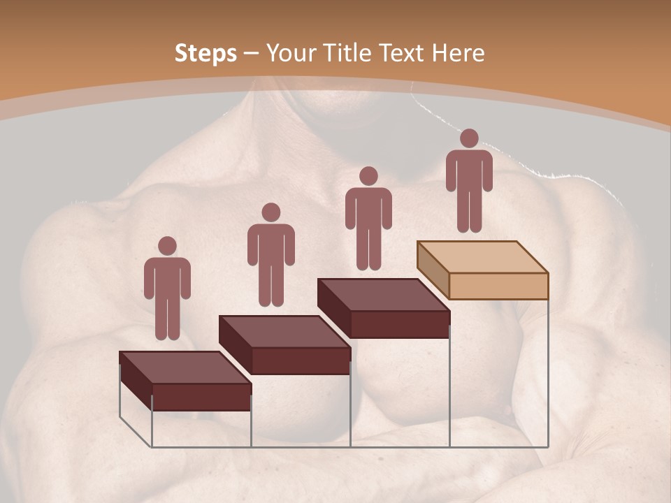 Athlete Y Chest PowerPoint Template