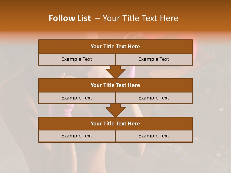 A Woman With Boxing Gloves And Gloves On PowerPoint Template