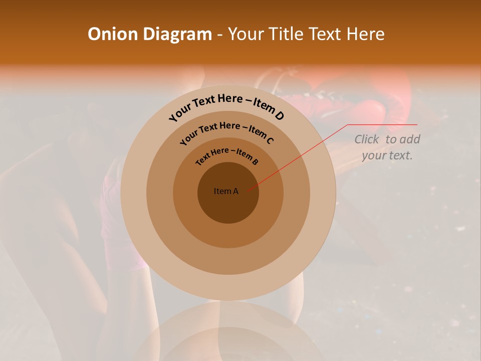 A Woman With Boxing Gloves And Gloves On PowerPoint Template