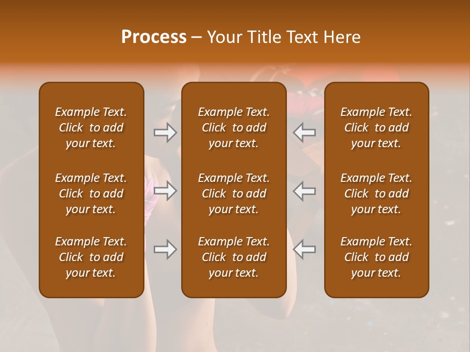 A Woman With Boxing Gloves And Gloves On PowerPoint Template