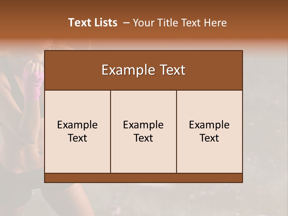 Training Conflict Competitive PowerPoint Template